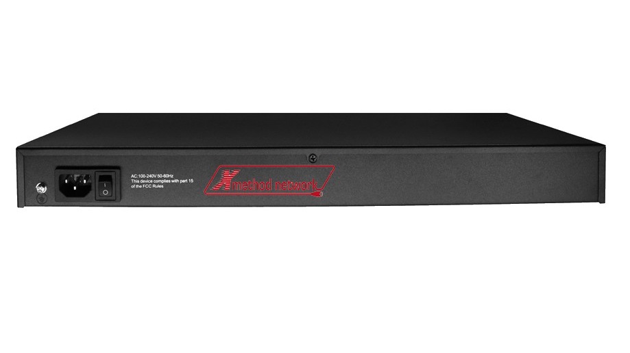 Bộ chuyển mạch 50 port unmanaged Ethernet switch, 48 port Fast Ethernet PoE, 2 Gigabit combo, 700W power supply - Xmethod Network - Hàng chính hãng
