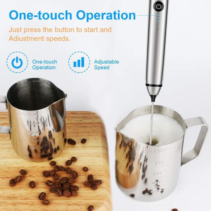 Máy cầm tay tạo bọt cafe, sữa, đánh trứng MFB1501D - Tích hợp 3 tốc độ - Trọng lượng: 210gr - Điện áp: 3.5V