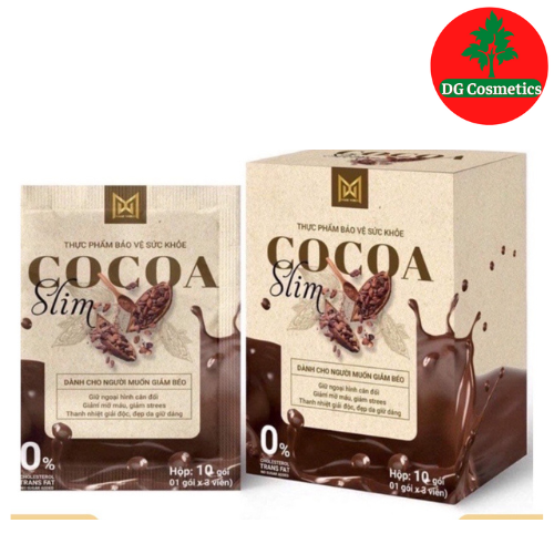 Combo 2 Hộp Giảm Cân Cocoa Slim Mẫu Mới - Hộp 10 gói