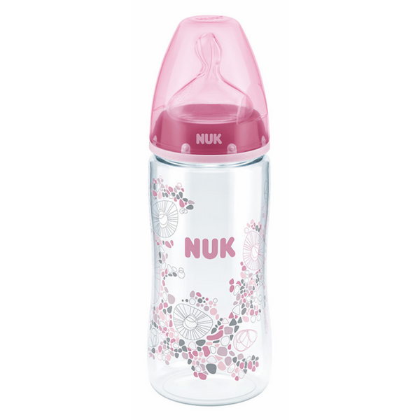 Bình Sữa PA Núm Ti 300ml Silicone S1 Nuk NU21473 (Size M) - Màu Ngẫu Nhiên