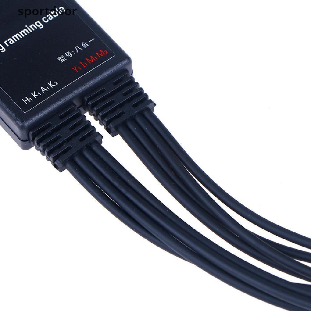 Dây Cáp Lập Trình usb 8 Trong 1 Chuyên Dụng Cho Bộ Đàm Xe Hơi
