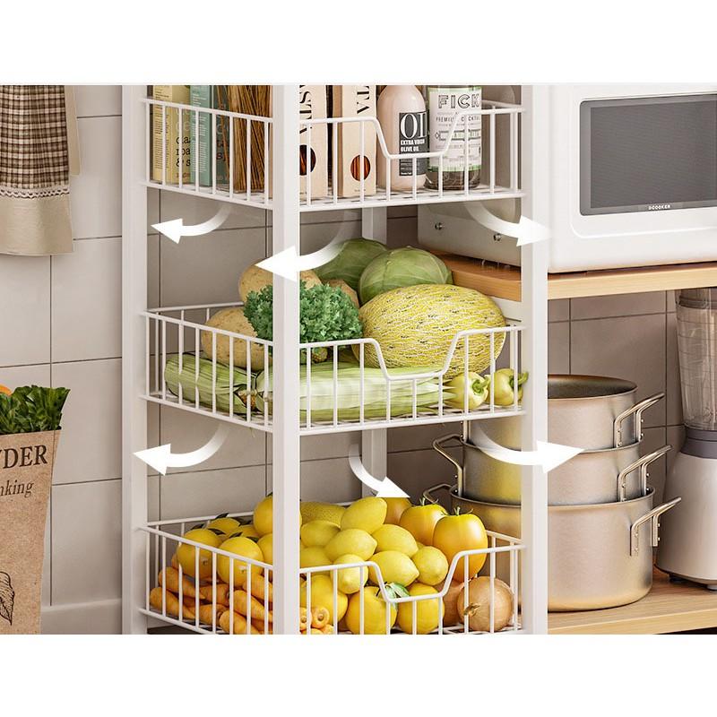 Kệ Để Lò Vi Sóng, Tủ Bếp Nhiều Ngăn Đa Năng Lắp Ghép
