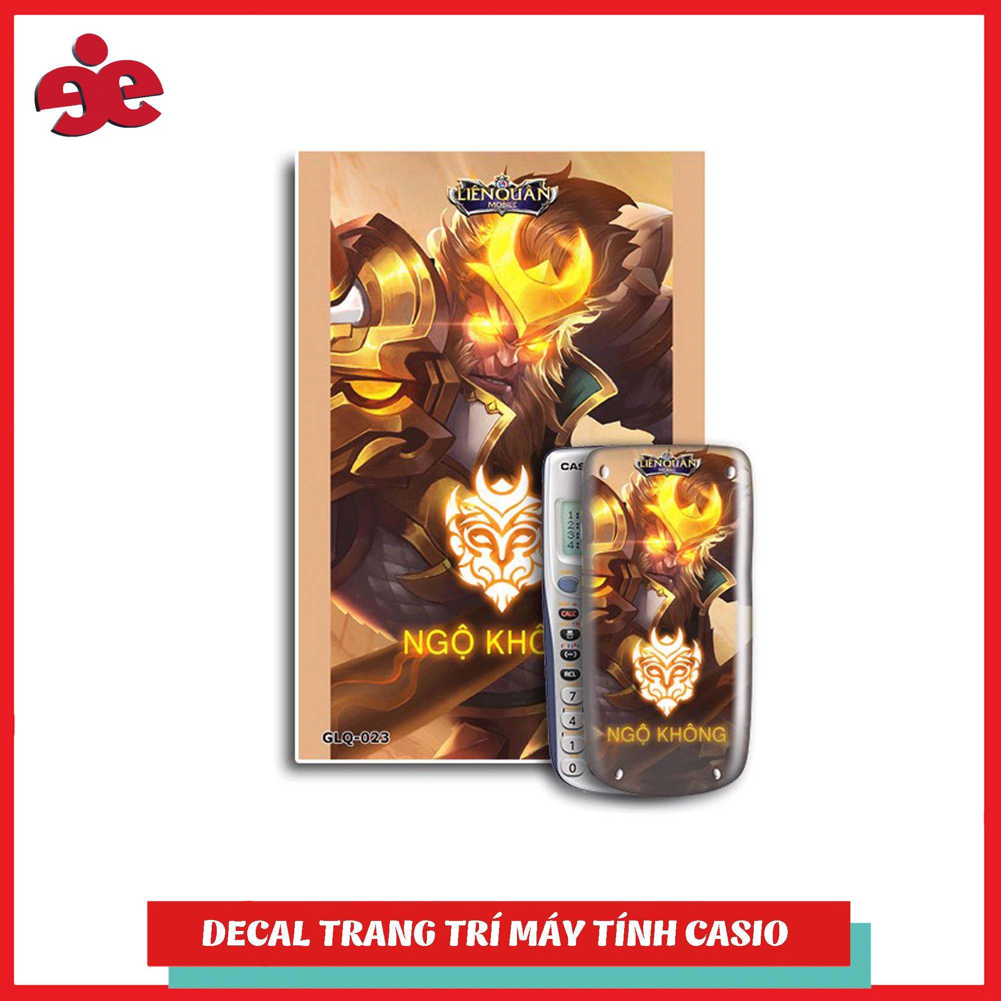 Decal Trang Trí Máy tính Casio / Vinacal Game Liên Quân 023 Thương Hiệu Teenage