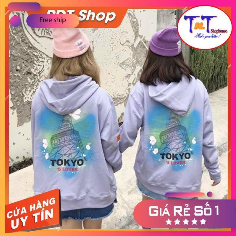 ÁO NỈ UNISEX DÂY KÉO TOKYO'S LOVER|KN08|MIỄN PHÍ ĐỔI TRẢ TRONG VÒNG 7 NGÀY