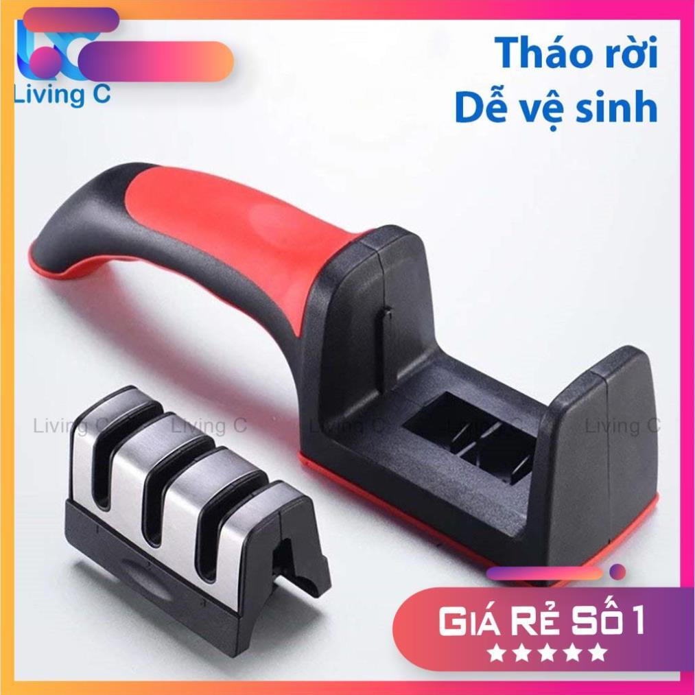 Dụng cụ mài dao kéo 3 cấp độ cầm tay Living C , mài dao nhanh bén siêu tiện lợi _M89