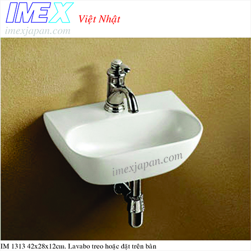 Chậu lavabo treo tường kích thước nhỏ IMEX IM 1313