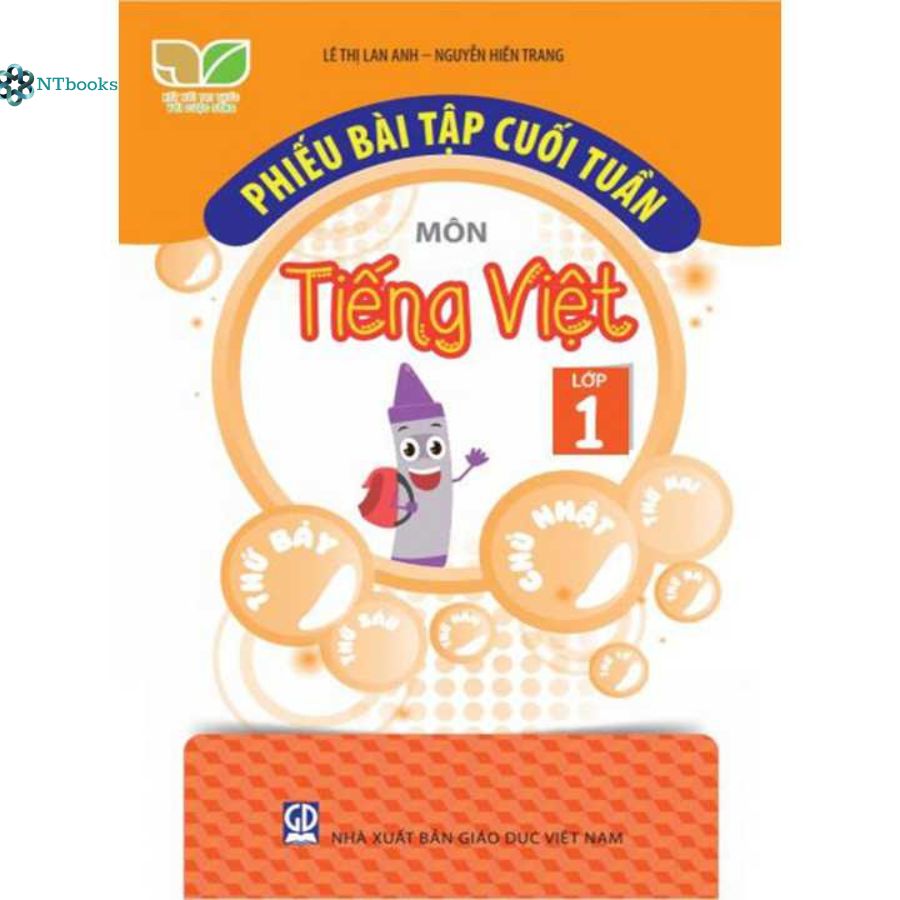 Combo 3 cuốn Phiếu bài tập cuối tuần môn Toán, Tiếng Việt, Tiếng Anh Lớp 1 - Giáo Dục