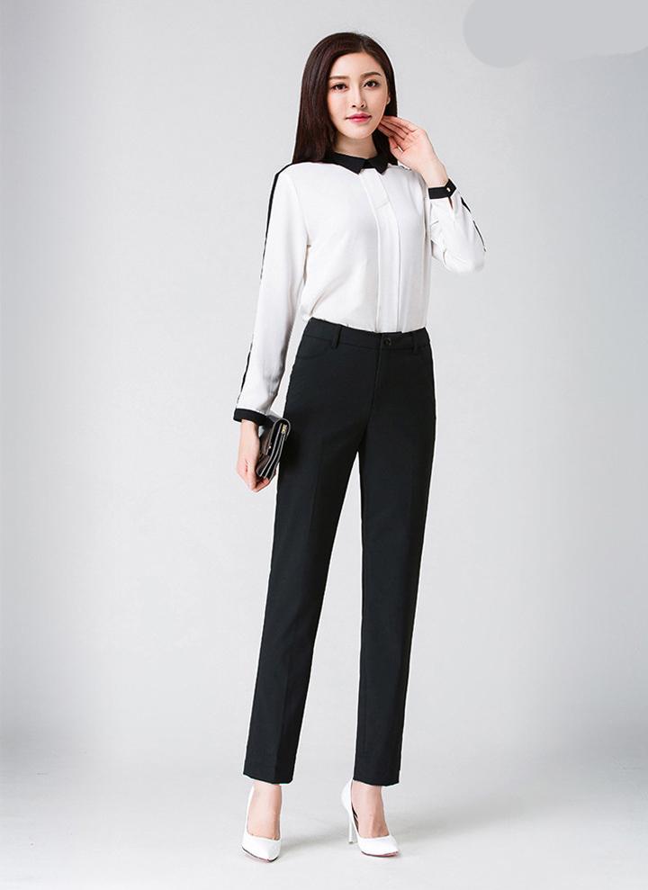 Quần tây nữ lưng cao 1 nút