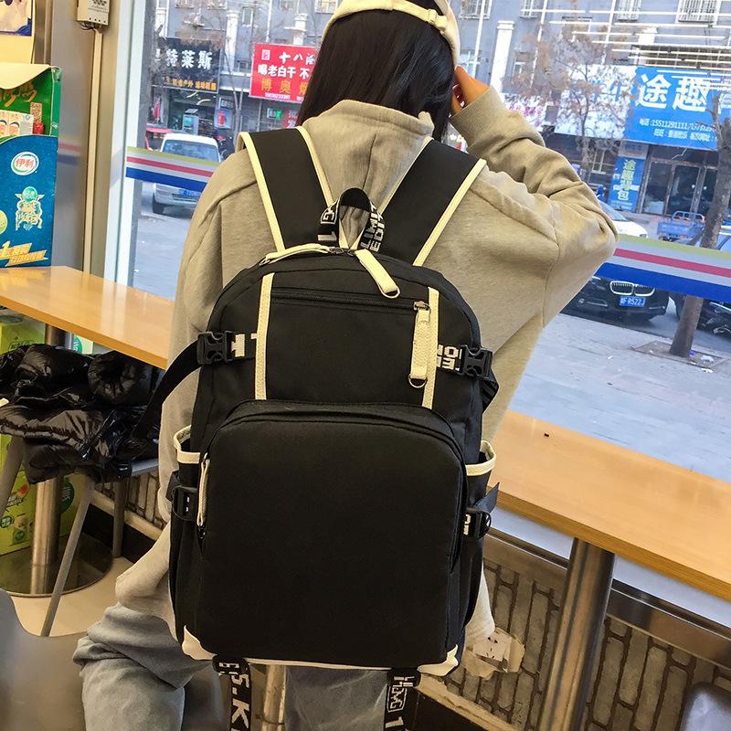 Ba Lô Máy Tính Vải Oxford Kiểu Mới 2021 Qua Biên Giới Balo Nam Học Sinh Kiểu Hàn Quốc Ba Lô Thời Trang Usb