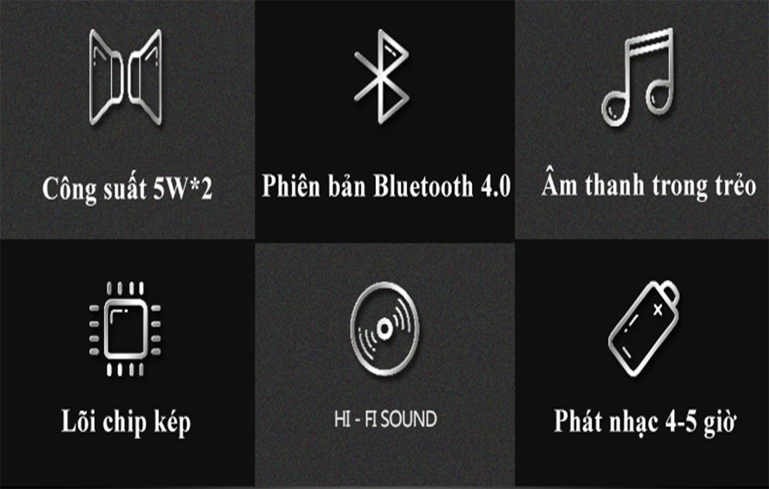 Loa Bluetooth Cao cấp Loa nghe nhạc PKCB V2 Âm thanh sống động cho trải nghiệm âm thanh cực đỉnh