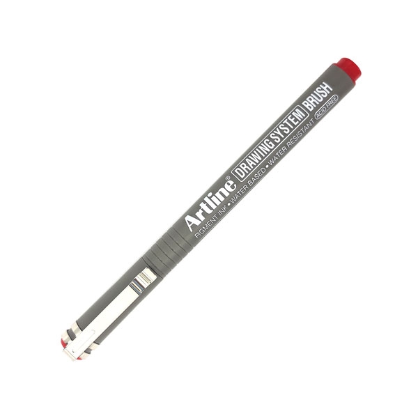 Bút Vẽ Kĩ Thuật Brush Artline EK-23FN - Màu Đỏ