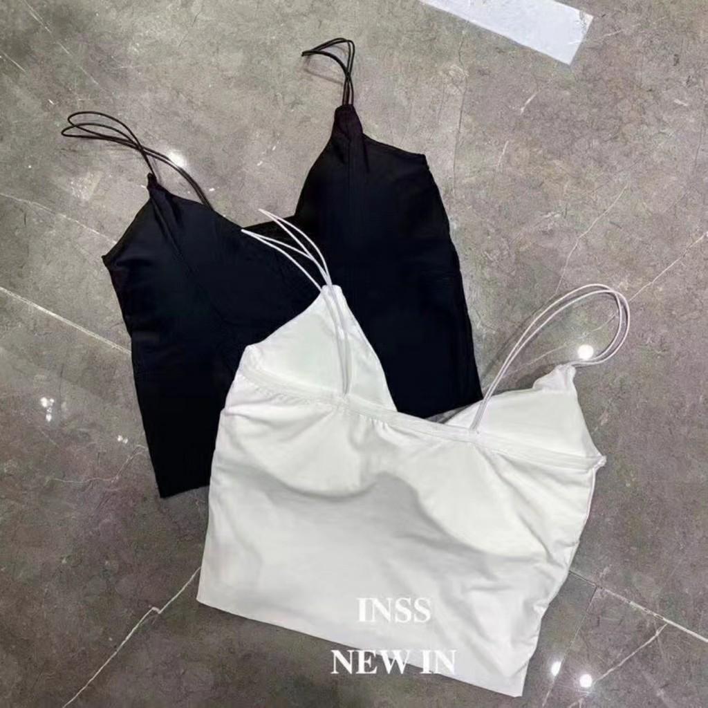 Áo bra đúc su dây điện croptop mã 115