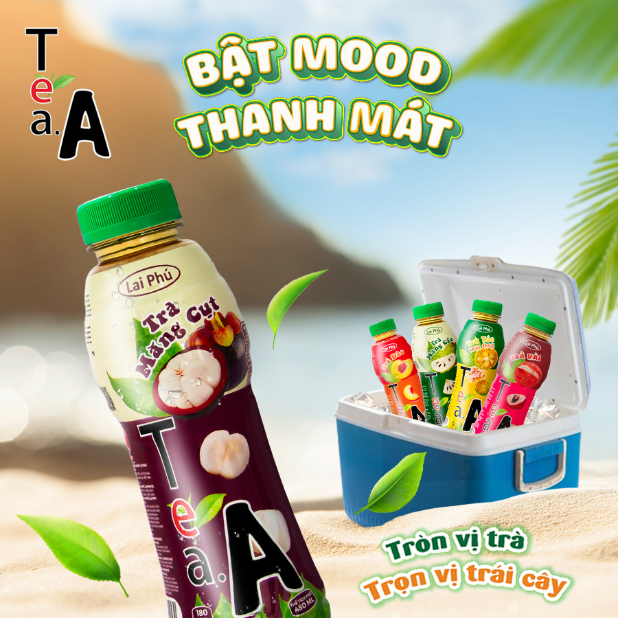 Trà Măng Cụt Tea A 450ml - Lốc 6 Chai