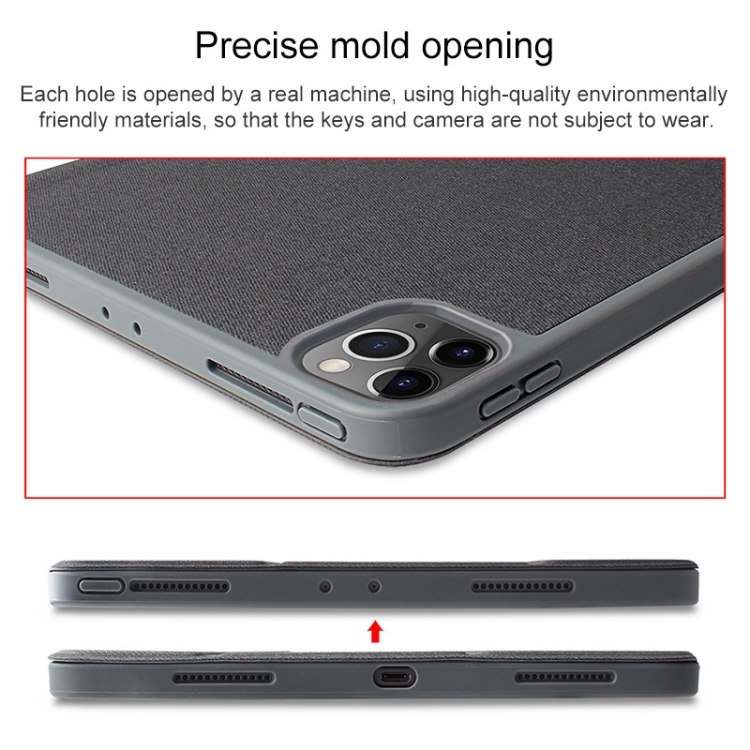 Case Bao da chống sốc mặt lưng canvas cho iPad 10.2 inch 2019 hiệu Mutural Yashi Series