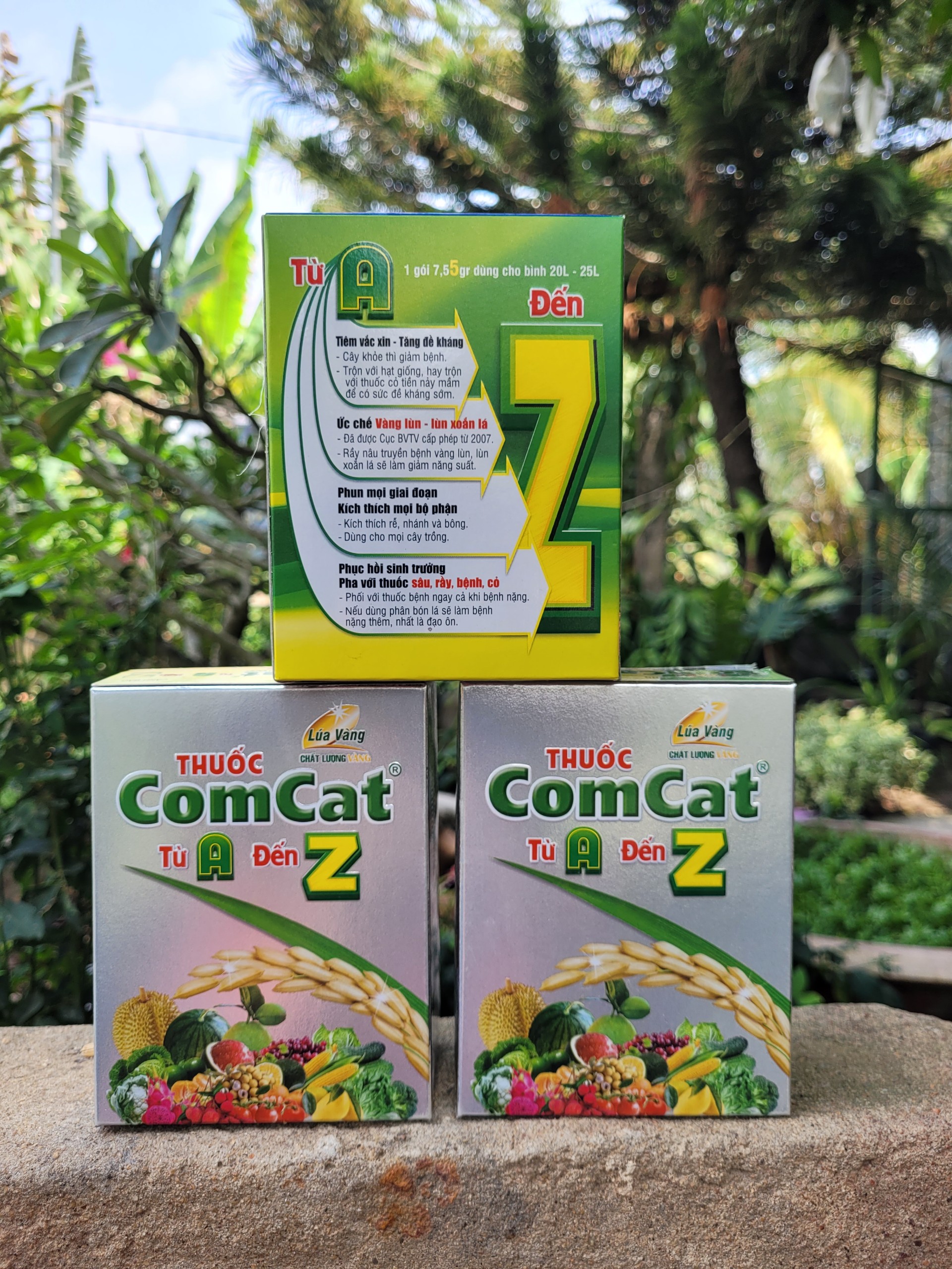 Hộp 10 gói ComCat từ A đến Z kích thích sinh trưởng toàn diện cây trồng, ra rễ, đẻ nhánh khỏe
