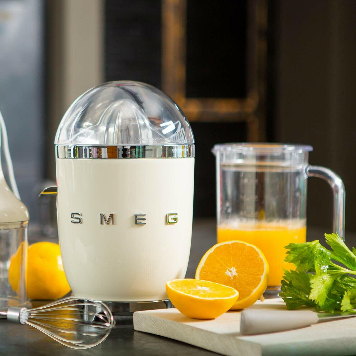 Máy Vắt Cam Smeg, Máy Ép Cam Bằng Điện, Máy Vắt Cam Phong Cách Vintage Cổ Điển, Smeg Juicer, Nhập Đức