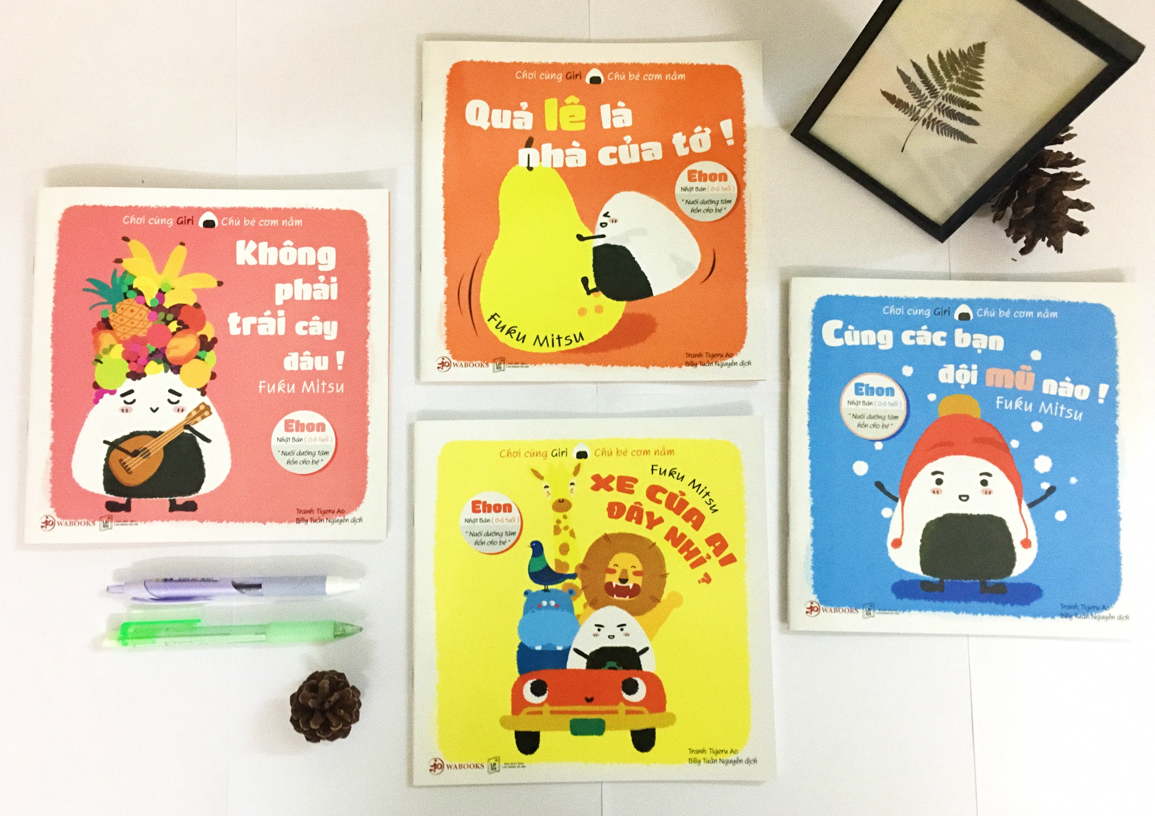 Full Combo 8 cuốn Sách Ehon Nhật Bản - Chơi Cùng  Giri - Chú Bé Cơm Nắm (2-8 tuổi) - Bí kíp giúp con độc lập, phát triển tiềm năng sáng tạo/ Đặc Biệt Tặng Kèm Sách Ehon Chiếc Miệng Của Trời Đêm