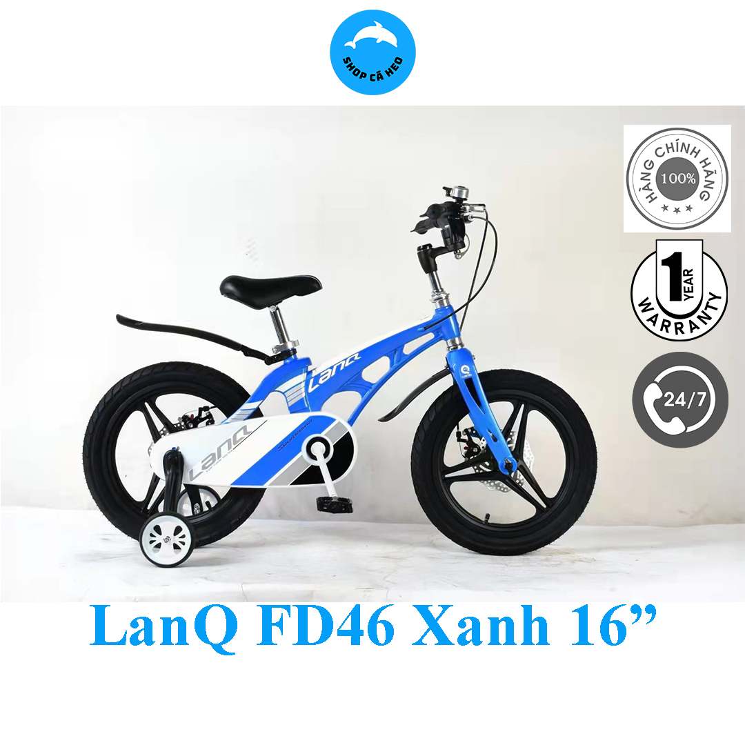 Xe Đạp Trẻ Em Cao Cấp LanQ FD46 Vành Đúc Tay Lái Gập Gọn Dành Cho Bé Từ 2 Đến 7 Tuổi