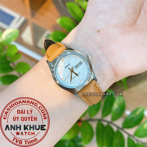 Đồng hồ nữ dây da Casio Standard chính hãng Anh Khuê LTP-V006L-7B2UDF (25mm)