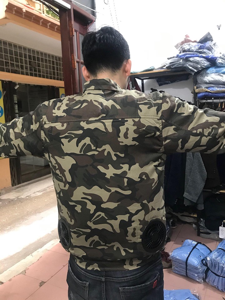 Áo lao động có gắn quạt làm mát công nghệ Nhật bản
