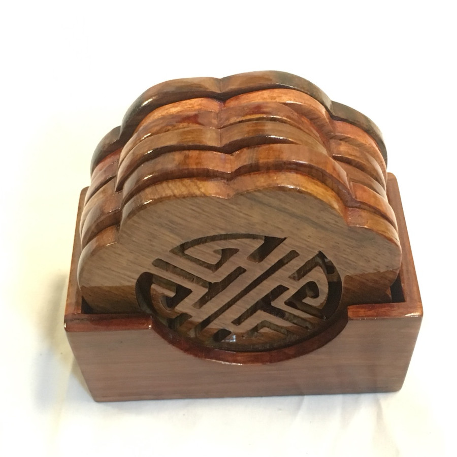 Bộ lót LY CHỮ PHÚC gỗ hương