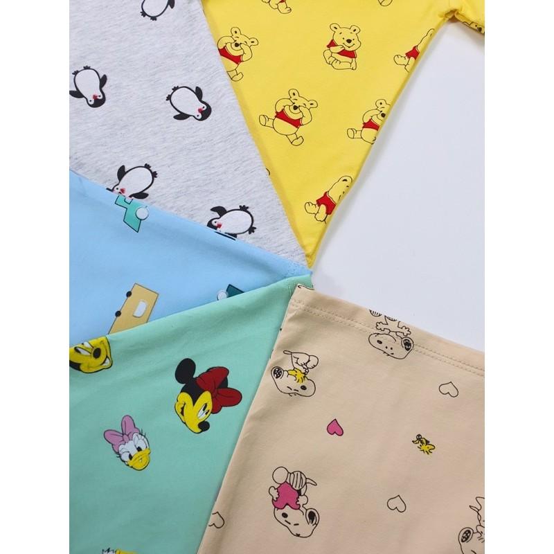 Bộ ngắn tay Minky mom 100% cotton mềm mịn mát cho bé trai, bé gái từ 5-19kg