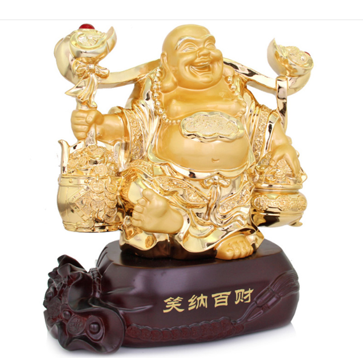 Tượng Phật Di Lặc Gánh Tụ Châu Vàng