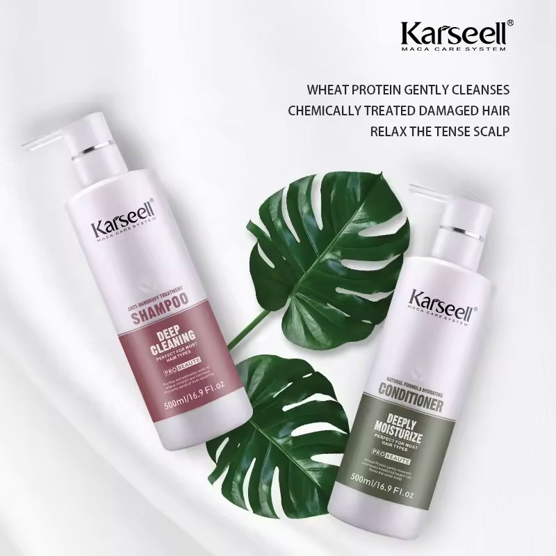 [+Tặng mũ trùm] Bộ dầu gội xả Karseell Maca chuyên nghiệp Salon ngăn ngừa gàu 500ml