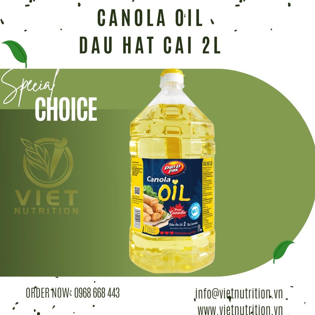 Dầu hạt cải Canola Oil Dan.d pak 2L