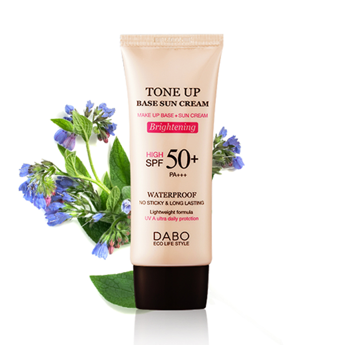 Kem Chống Nắng Kiêm Lót Nền Dabo Tone - Up SPF50, PA+++ 70ml Dành Cho Mọi Loại Da