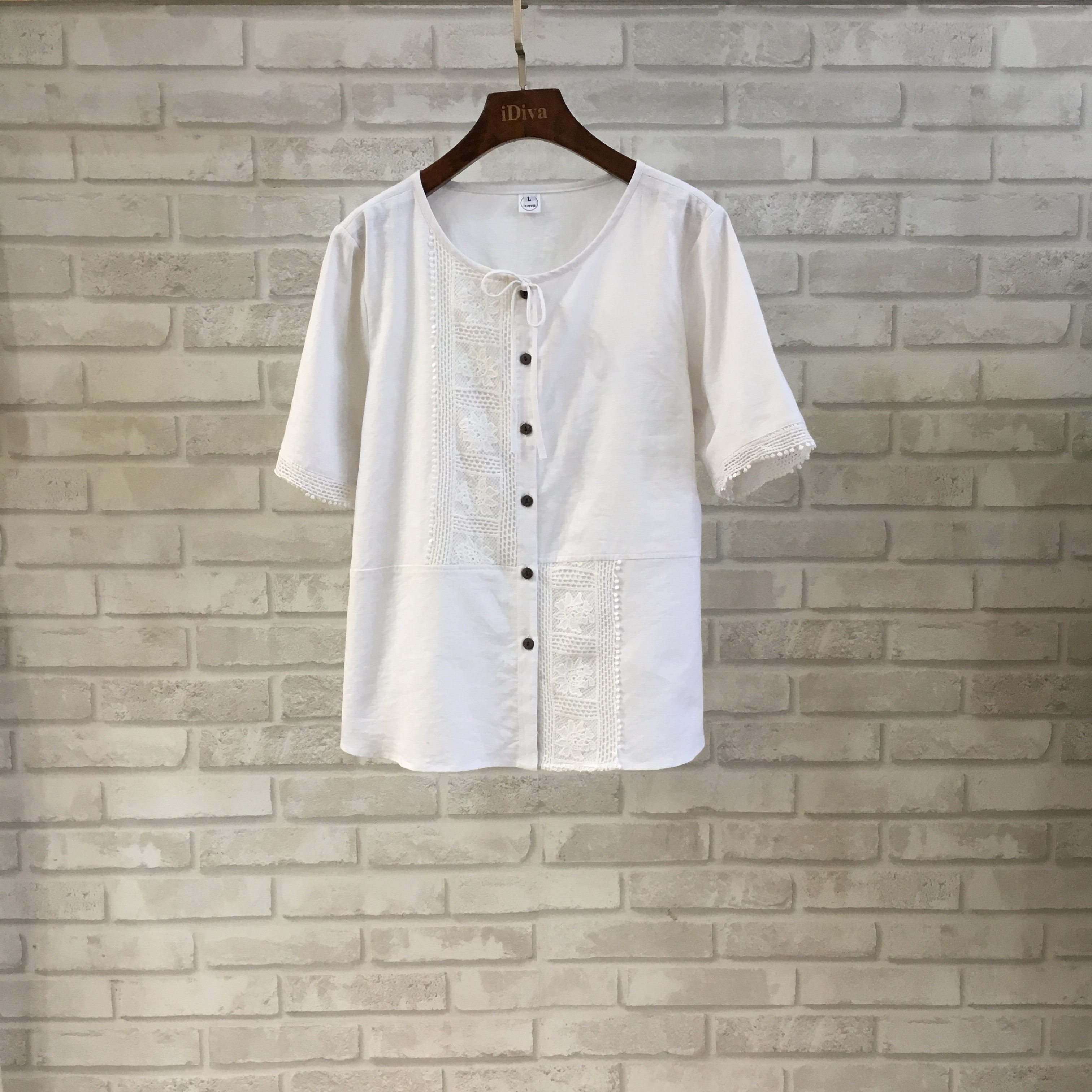 Áo trung niên iDiva A18-50, chất liệu linen cao cấp, dáng suông nhẹ nhàng phù hợp U50 dự tiệc &amp; dạo phố