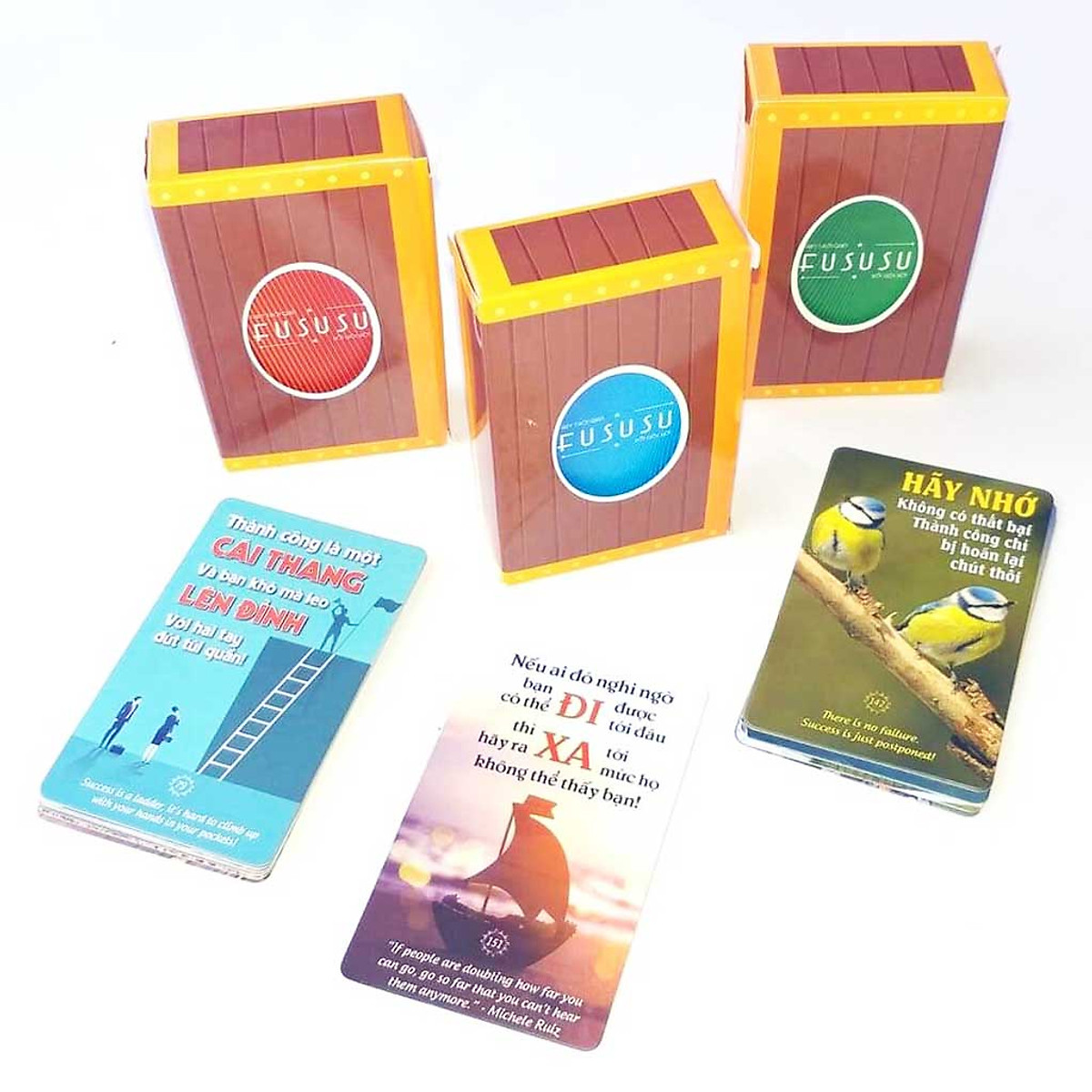 Combo Sách 21 Cách Học Tiếng Anh Du Kích Kèm Bộ 3 Hòm Kho Báu 156 Flashcard Câu Nói Hay Và Quà Tặng Độc Đáo Từ Fususu (Mới)