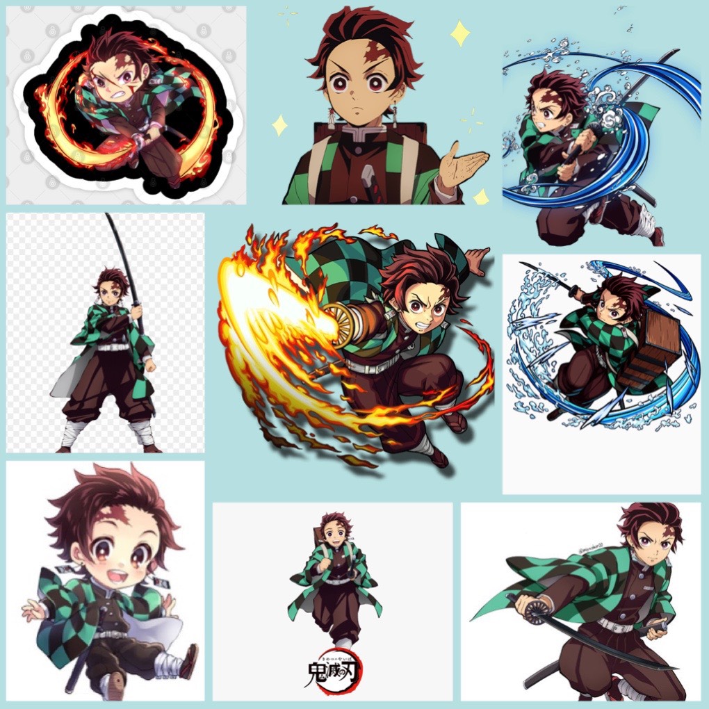 Set 60 Sticker Kamado Tanjirou-Kimetsu no Yaiba