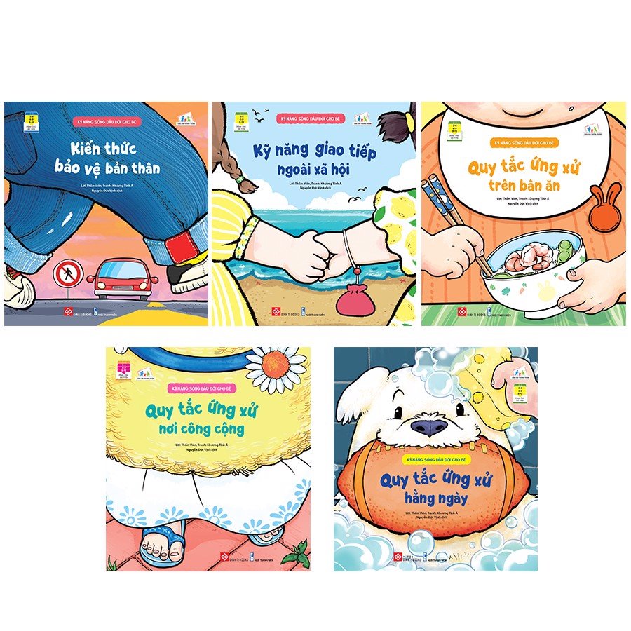 Combo 5 cuốn Kỹ năng sống đầu đời cho bé 5T