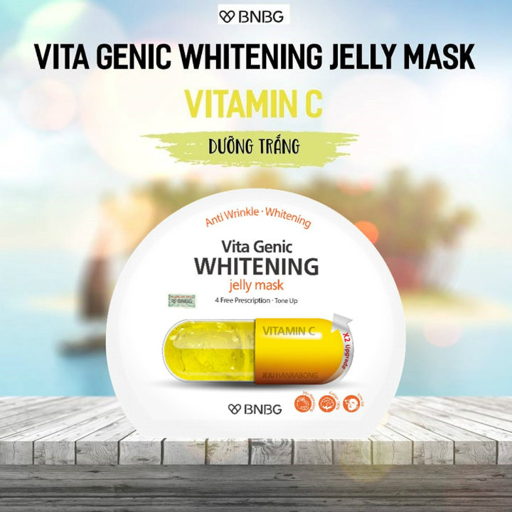 [ 10 miếng ] Mặt nạ giấy dưỡng da , làm trắng BNBG Vita Genic Whitening Jelly Mask 30ml