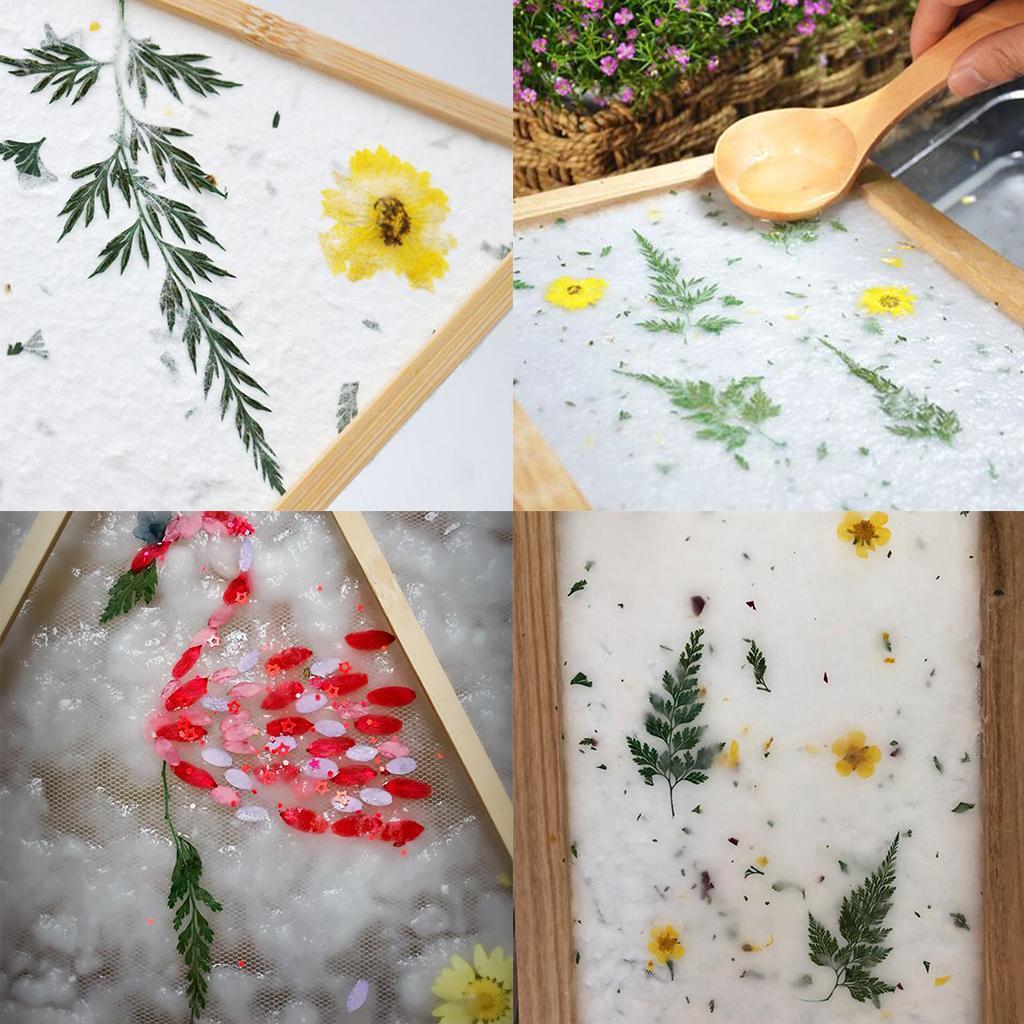2-Piece of Sizes Paper Making Kit Mould Screen Frame, DIY Craft Gift, Handcraft , Recycling, Paper Art, for Kids Adults