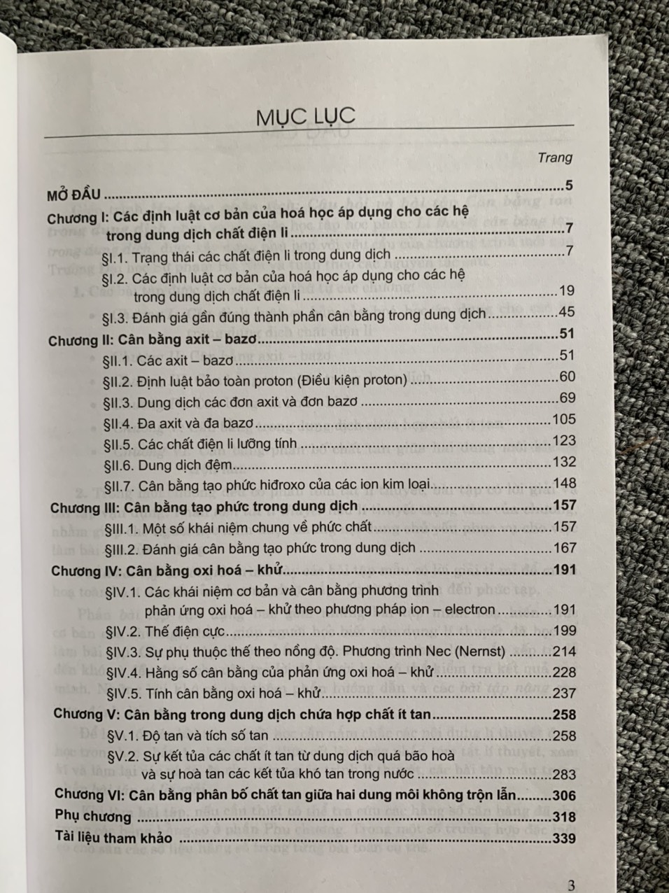 Hóa học phân tích câu hỏi và bài tập cân bằng ion trong dung dịch