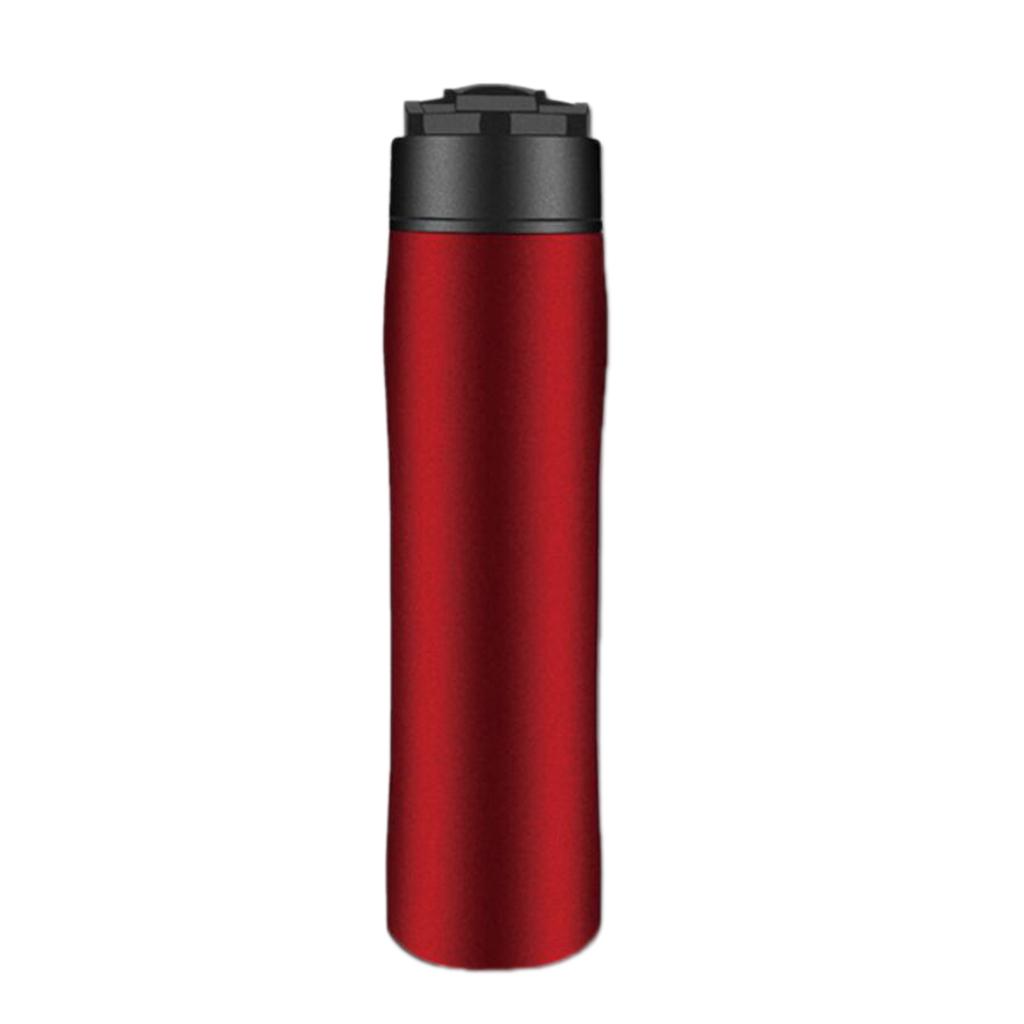 Portable French Press Coffee Maker Vacuum Insulated Travel Mug Stainless Steel Coffee Tea Maker Bottle for Hiking, Camping, Outdoors