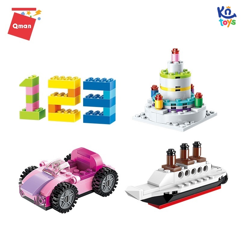 Đồ chơi xếp hình lắp ráp Qman 2901 - Hộp gạch sáng tạo cơ bản