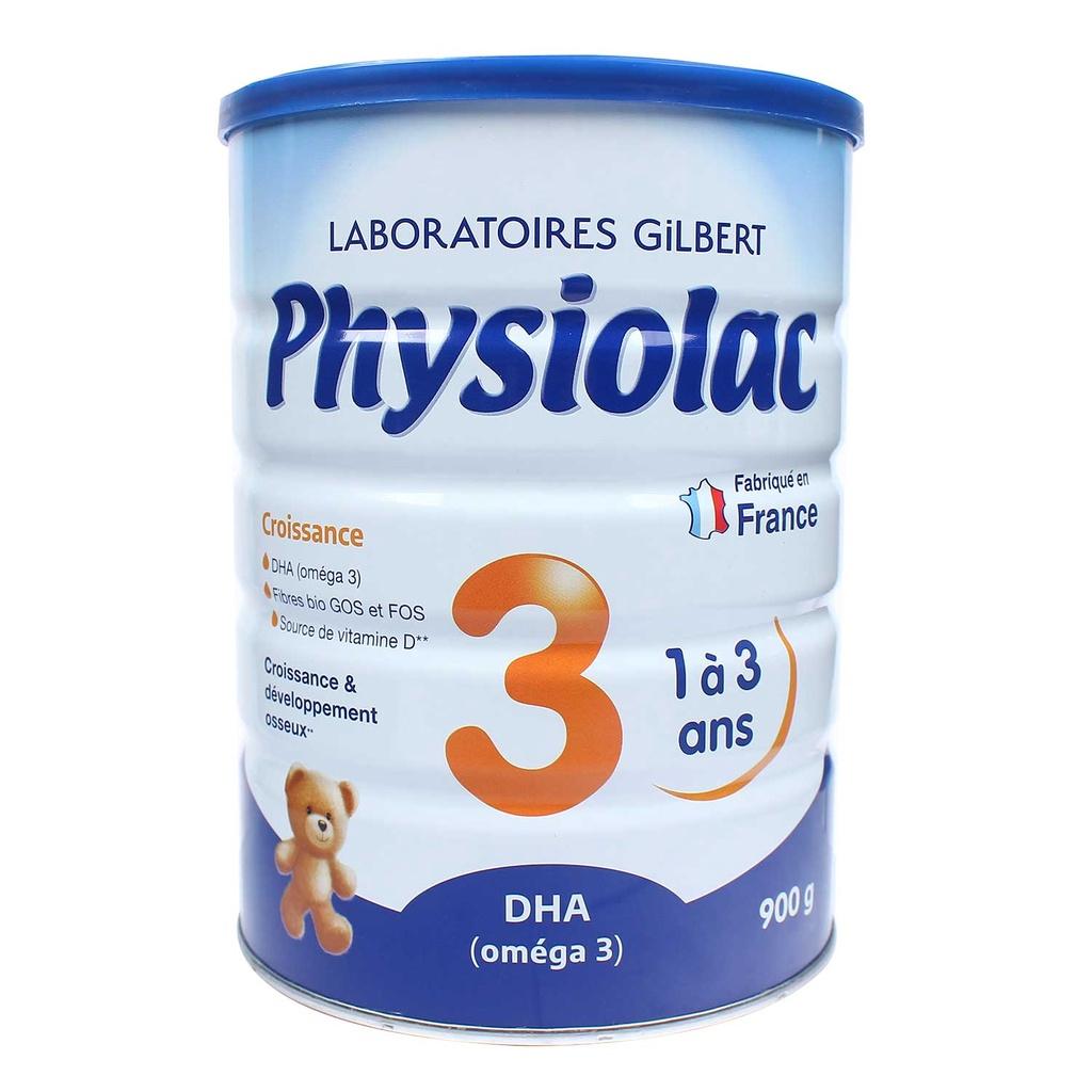 Sữa bột Physiolac số 3 900g New cho bé từ 1-3 tuổi