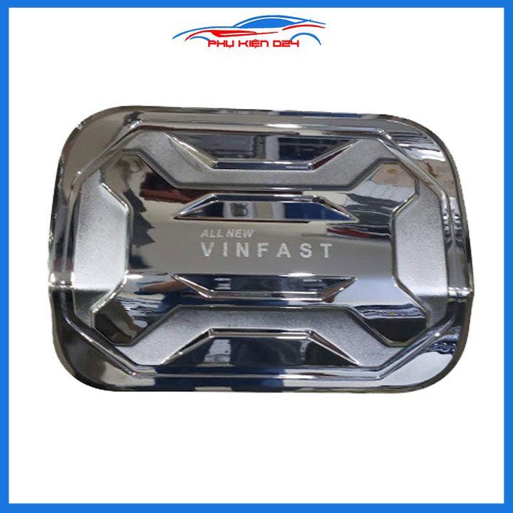 Ốp nắp bình xăng Vinfast Lux A mạ crom chống trầy trang trí ô tô