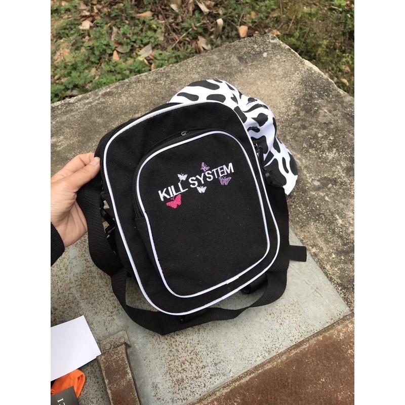 Túi đeo chéo thời trang cho nam và nữ kiểu mới chữ KILL SYTEM style KITI SHOP KT002