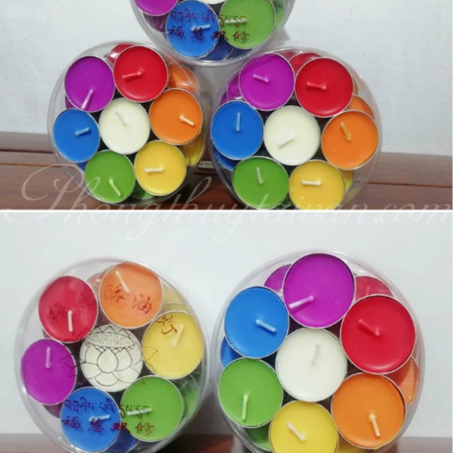 Nến viên bơ TEALING sáp trà 4giờ 35 nến - thờ cúng