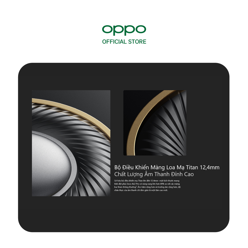 Hình ảnh Tai Nghe True Wireless OPPO Enco Air 2 Pro | Hiệu Ứng Âm Thanh Enco Live | Drivers Dynamic 12.4mm | Hàng Chính Hãng