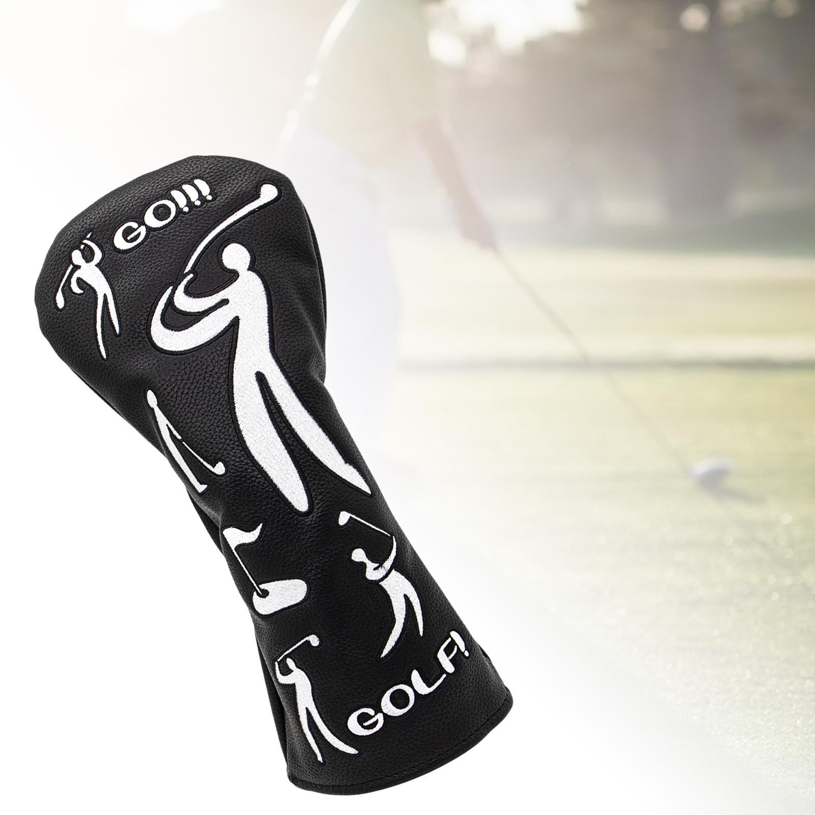 Golf Club Head Covers, Golf Headcovers PU Golf Wood Cover for Men Women