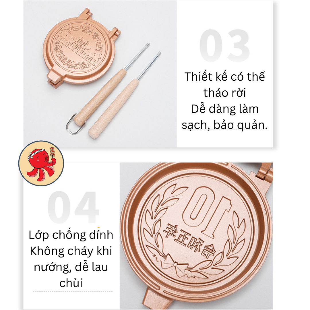 Khuôn máy làm bánh đồng xu 10W combo làm bánh đồng xu tại nhà