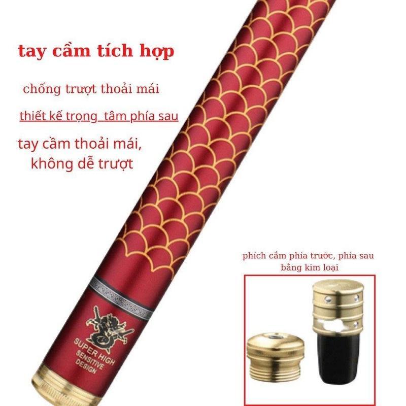 Cần Câu Tay Hoàng Long Độ Cứng 6H Tặng Kèm Ngọn Phụ CT27 - Sanami Fishing