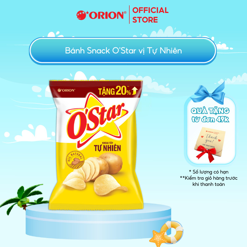 Bánh Snack ORION O'Star vị Tự Nhiên 63G