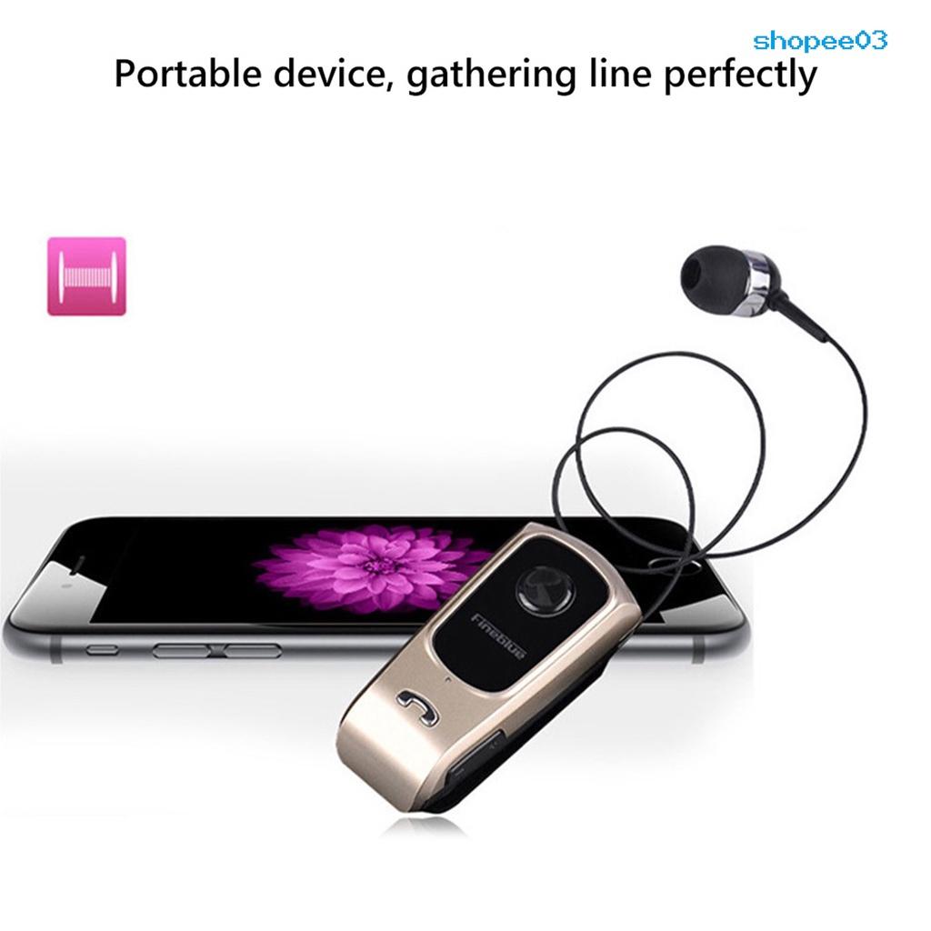 Fineblue F920 Vibration Alert Collar Clip Unilateral Business Bluetooth-compatible Earphone