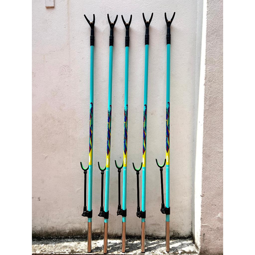 Cán vợt và gác cần Nhã Lam chất liệu carbon từ 2m1 đến 2m7